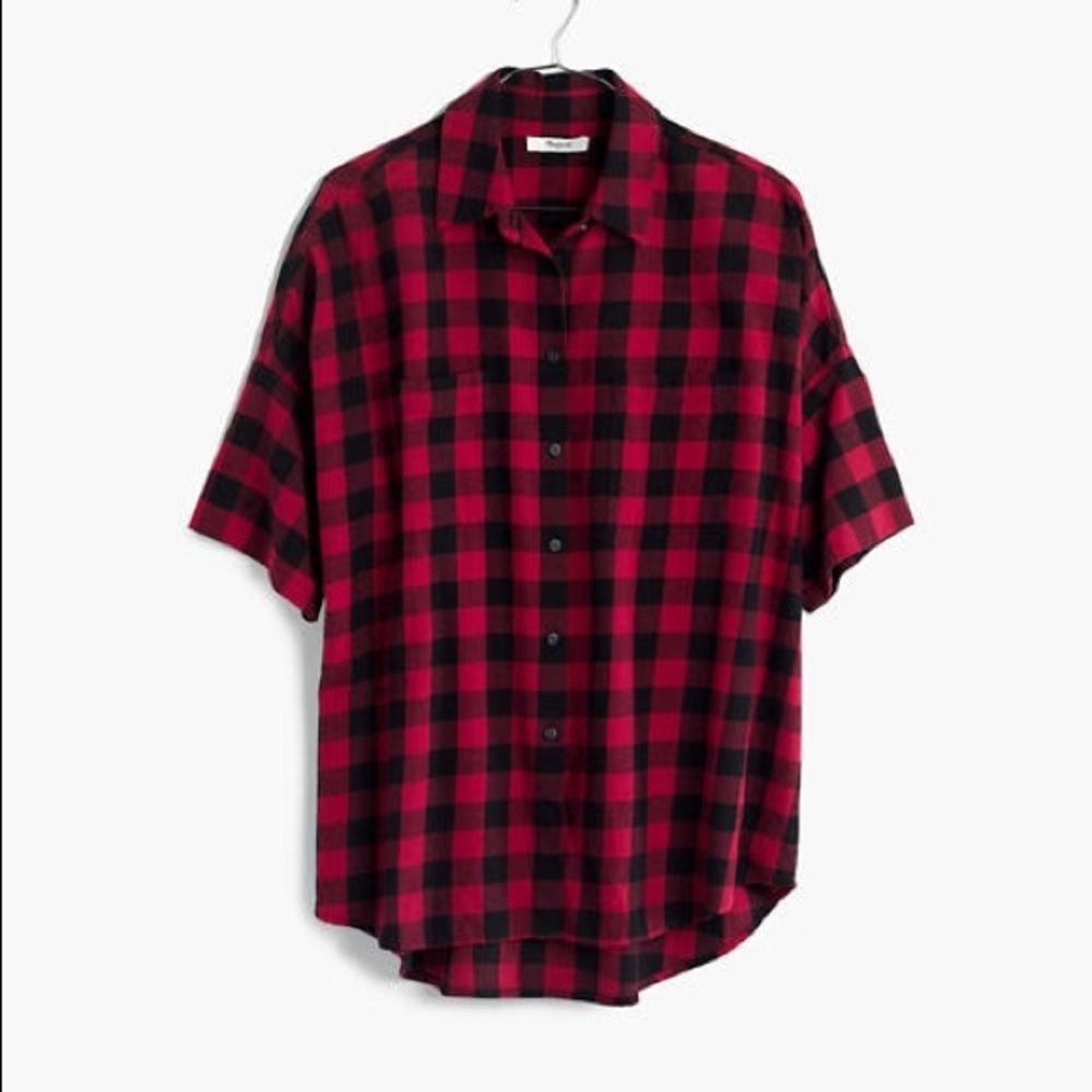 Madewell • NWT flannel shirt buffalo plaid S - Picture 4 of 7